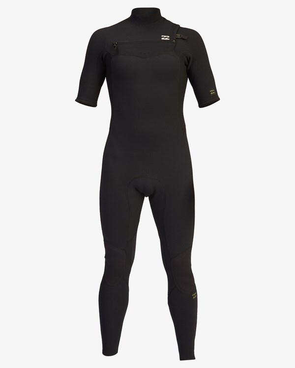 Billabong 2/2 Revolution Pro Chest Zip Krátké Sleeve Full Wetsuit Černé Olivy Zelené | GYMEIF-280