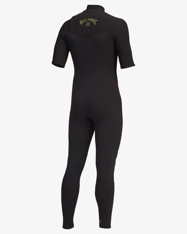 Billabong 2/2 Revolution Pro Chest Zip Krátké Sleeve Full Wetsuit Černé Olivy Zelené | GYMEIF-280
