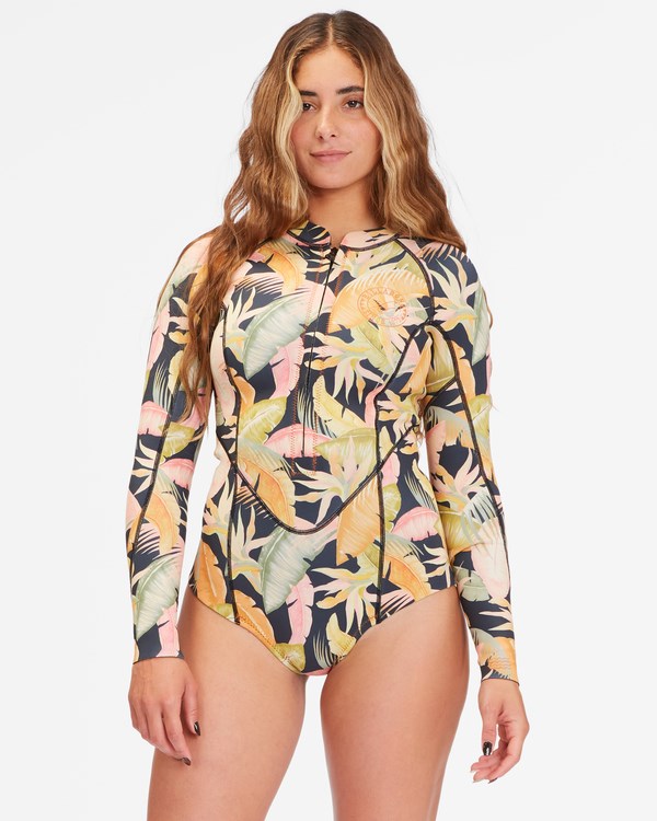 Billabong 2/2 Salty Dayz Long Sleeve Spring Suit Jungle Night | MXAIUO-148