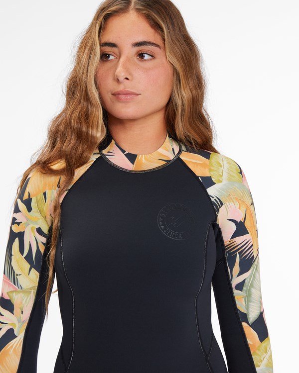 Billabong 2/2 Spring Fever Long Sleeve Spring Suit Jungle Night | HDZEOP-463