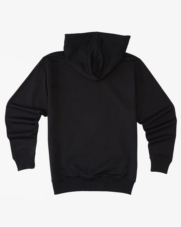 Billabong (2-7) All Day Organic Pullover Hoodie Black/Black | MVLDFY-472
