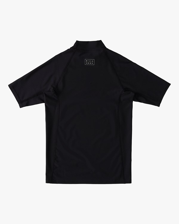 Billabong (2-7) All Day Wave Performance Fit Krátké Sleeve Rashguard Černé | GQPBNM-158