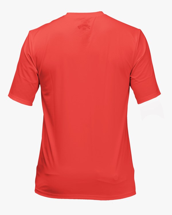 Billabong (2-7) All Day Wave Performance Fit Krátké Sleeve Rashguard Červené | RXLZNQ-801