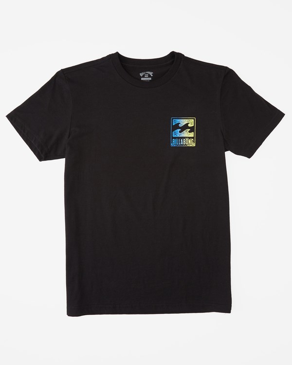 Billabong (2-7) Crayon Wave Krátké Sleeve T-Shirt Černé | MGLOWJ-206