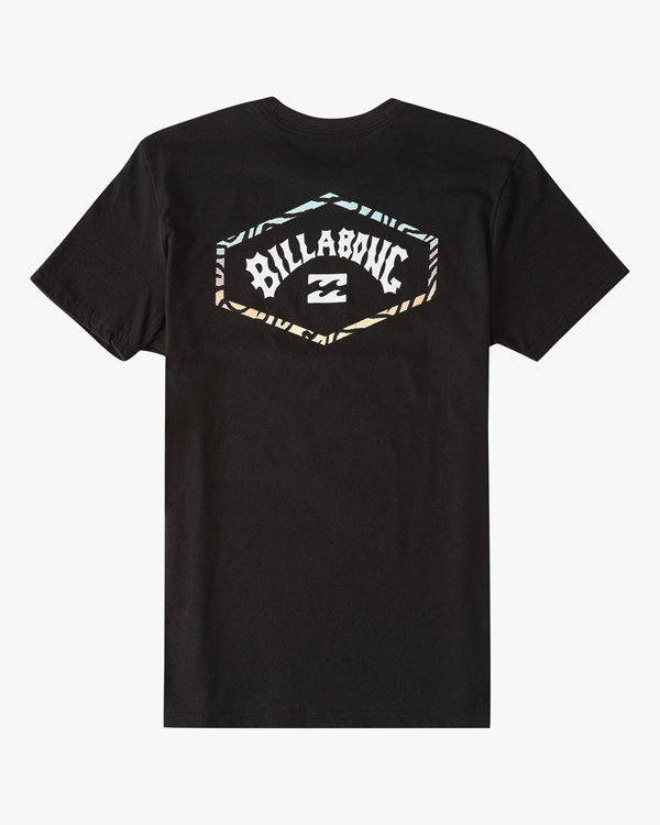 Billabong (2-7) Exit Arch Krátké Sleeve T-Shirt Černé | SFRVQP-138