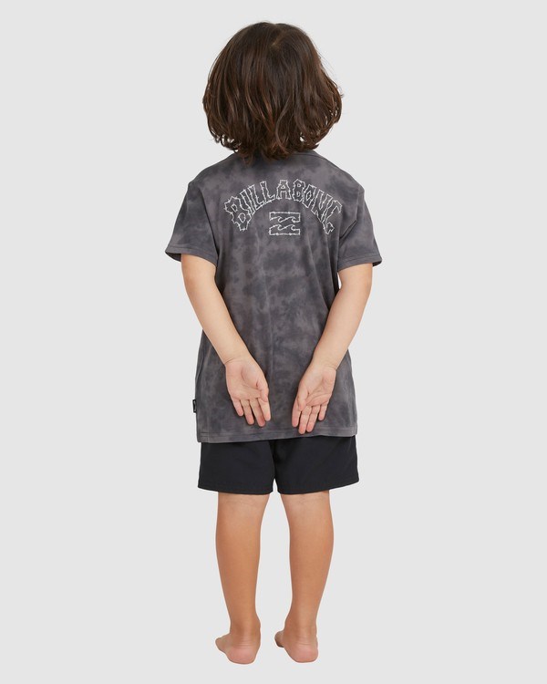 Billabong (2-7) Groms Arch Tie-Dye Krátké Sleeve T-Shirt Černé | VMGNLC-274