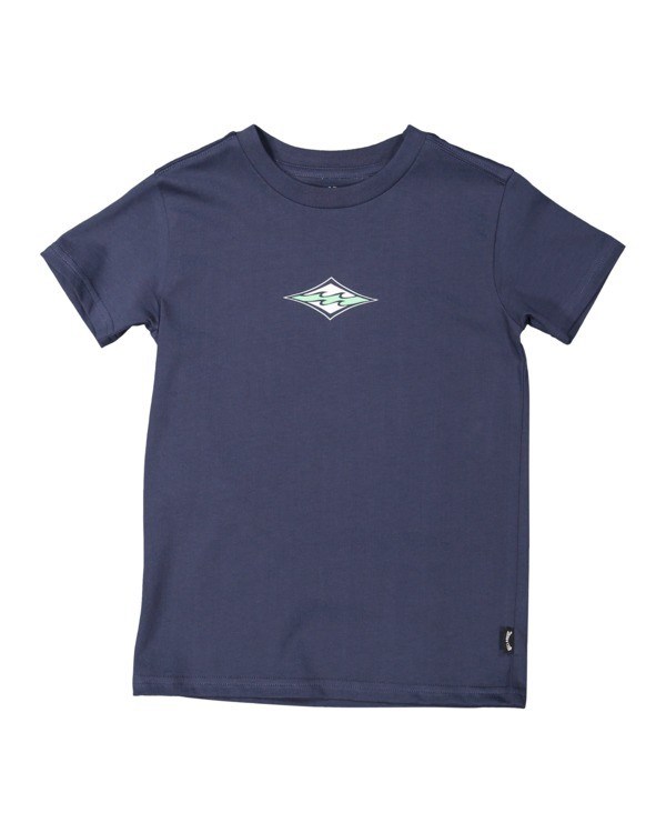 Billabong (2-7) Groms Diamond Wave Krátké Sleeve T-Shirt Denim | SOIHCU-962