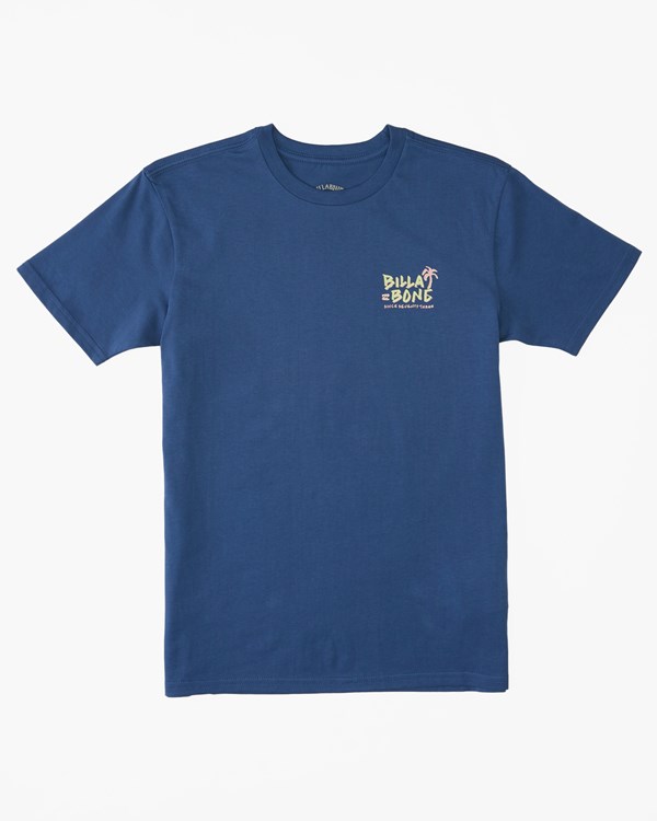 Billabong (2-7) Lounge Krátké Sleeve T-Shirt Blankyt | RKEDPT-467