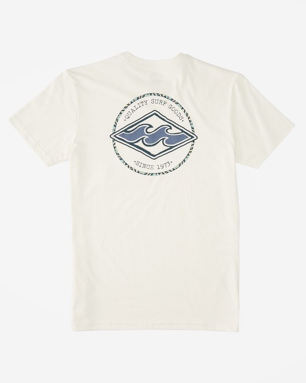 Billabong (2-7) Rotor Diamond Krátké Sleeve T-Shirt Bílé | CXVWOP-786