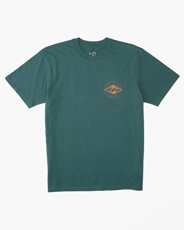 Billabong (2-7) Rotor Diamond Krátké Sleeve T-Shirt Cypress | TYVANI-248