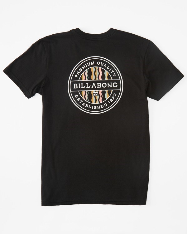Billabong (2-7) Rotor Fill Krátké Sleeve T-Shirt Černé | IKUCDE-798