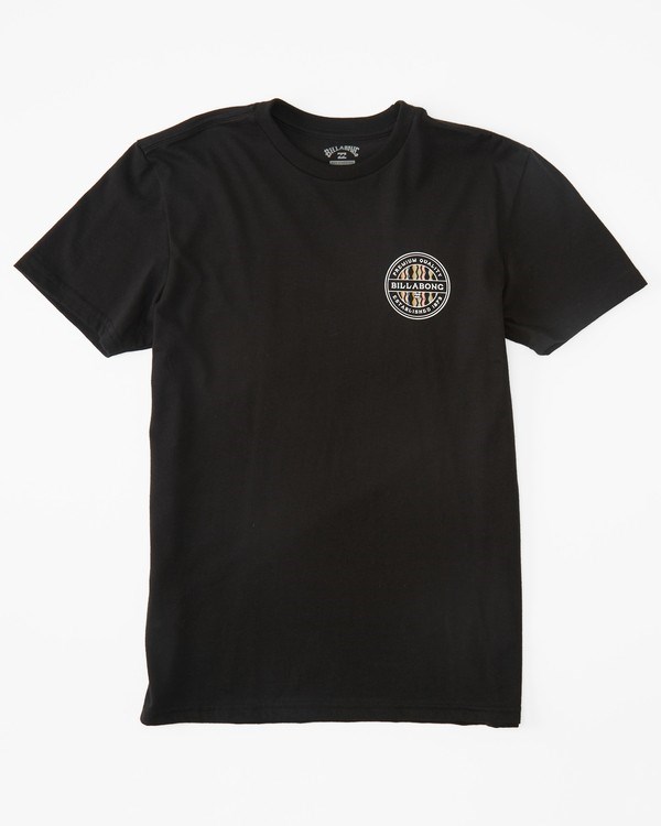 Billabong (2-7) Rotor Fill Krátké Sleeve T-Shirt Černé | IKUCDE-798