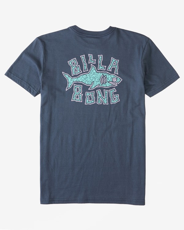 Billabong (2-7) Sharky Krátké Sleeve T-Shirt Tmavě Blankyt | VZGPWM-728