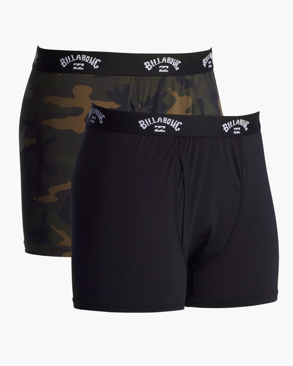 Billabong 2-Pack Performance Boxerské Briefs Olivy Zelené | EYRFGO-019