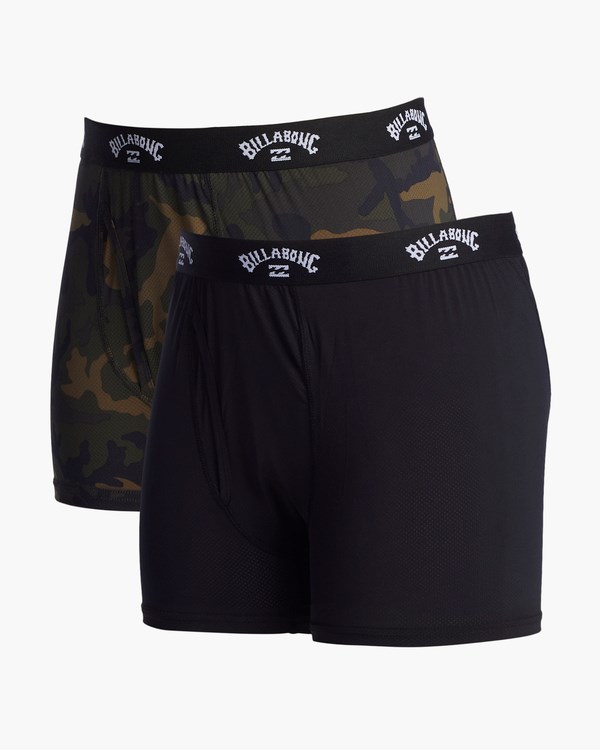 Billabong 2-Pack Performance Boxerské Briefs Olivy Zelené | EYRFGO-019