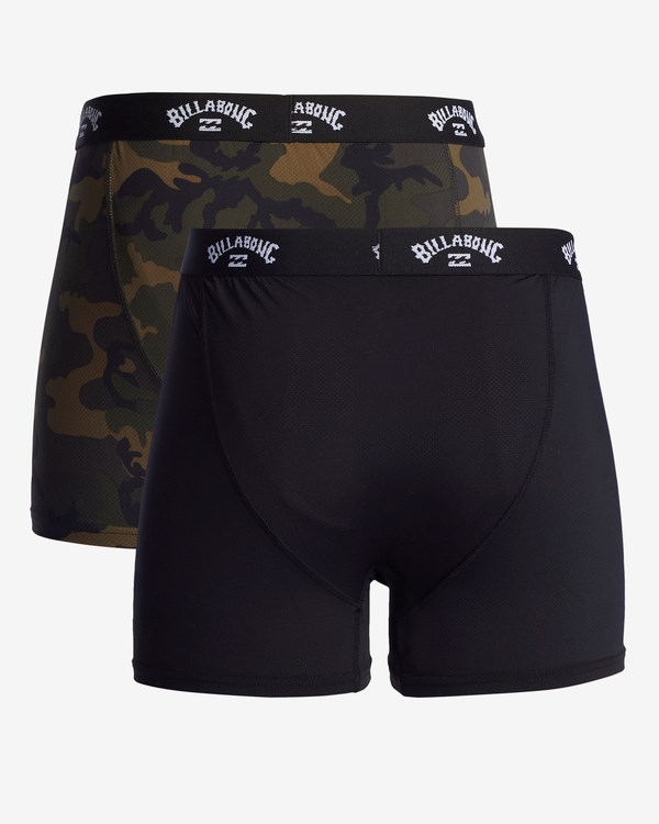 Billabong 2-Pack Performance Boxerské Briefs Olivy Zelené | EYRFGO-019