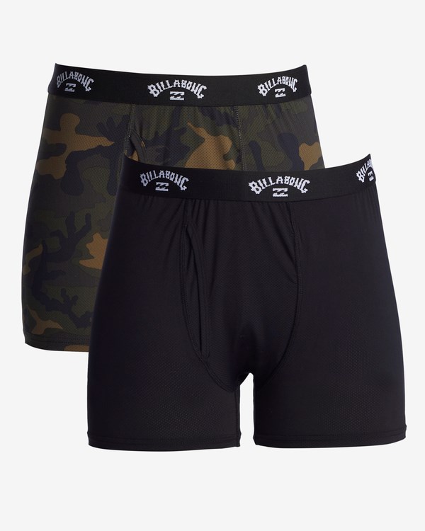 Billabong 2-Pack Performance Boxerské Briefs Olivy Zelené | EYRFGO-019