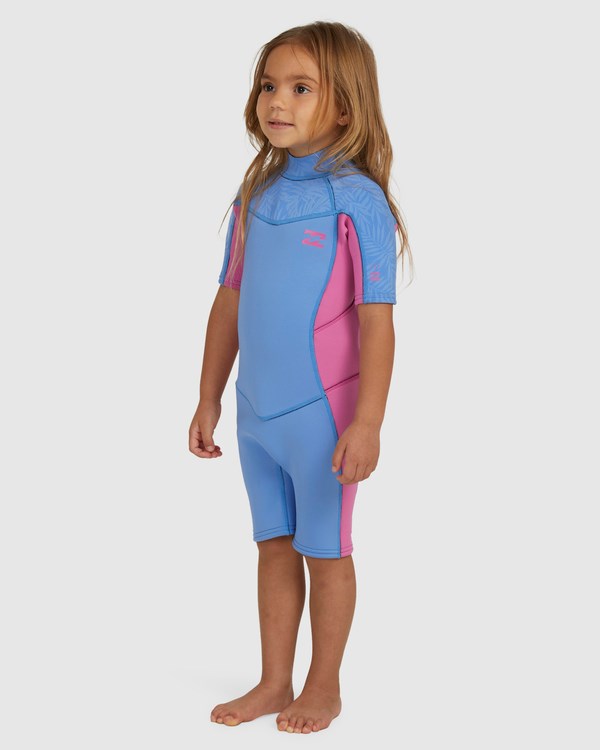Billabong 2mm Toddler Girls Synergy Back Zip Spring Wetsuit Surfside | JZUTKA-759