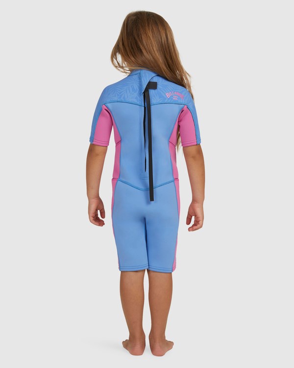 Billabong 2mm Toddler Girls Synergy Back Zip Spring Wetsuit Surfside | JZUTKA-759