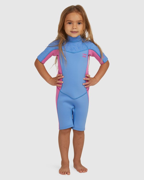 Billabong 2mm Toddler Girls Synergy Back Zip Spring Wetsuit Surfside | JZUTKA-759