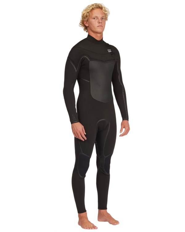 Billabong 3/2 Absolute Plus Chest Zip Full Wetsuit Černé | GSLBZF-625