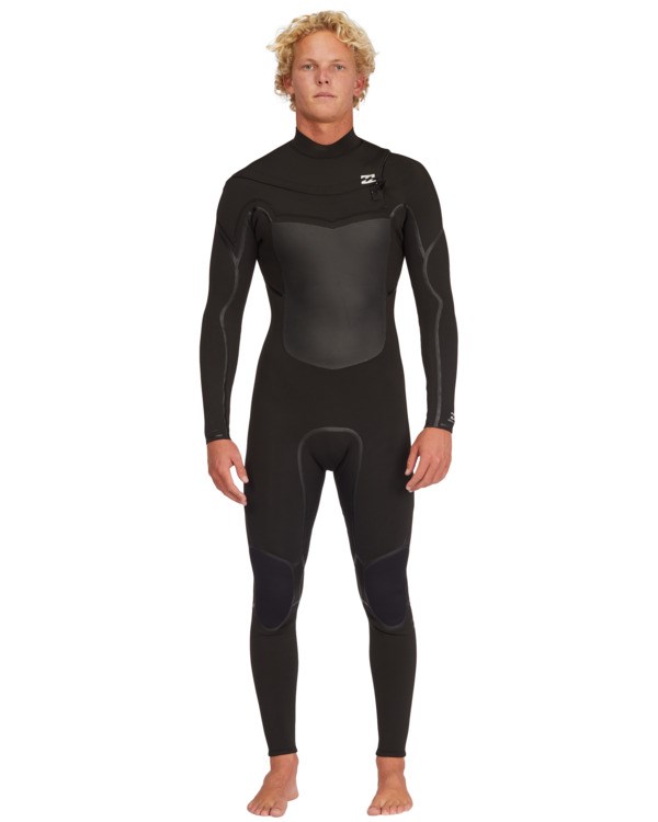 Billabong 3/2 Absolute Plus Chest Zip Full Wetsuit Černé | GSLBZF-625