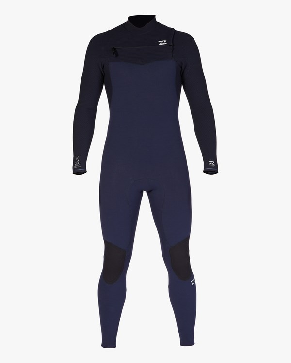 Billabong 3/2 Furnace Comp Chest Zip Full Wetsuit Tmavě Blankyt | TKCIQE-965