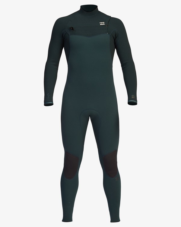 Billabong 3/2 Furnace Comp Chest Zip Full Wetsuit Tmavě | YRJFQM-470