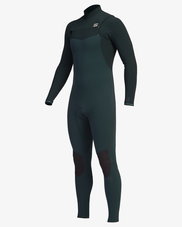 Billabong 3/2 Furnace Comp Chest Zip Full Wetsuit Tmavě | YRJFQM-470