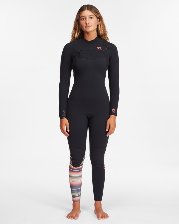 Billabong 3/2 Furnace Comp Series Chest Zip Wetsuit Serape | NEYTCA-657