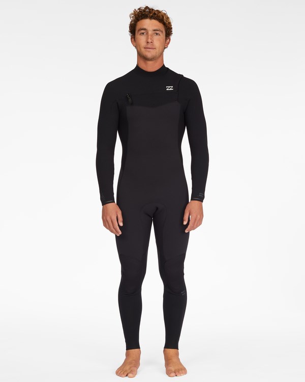Billabong 3/2 Revolution Chest Zip Full Wetsuit Černé | MGBLRW-703