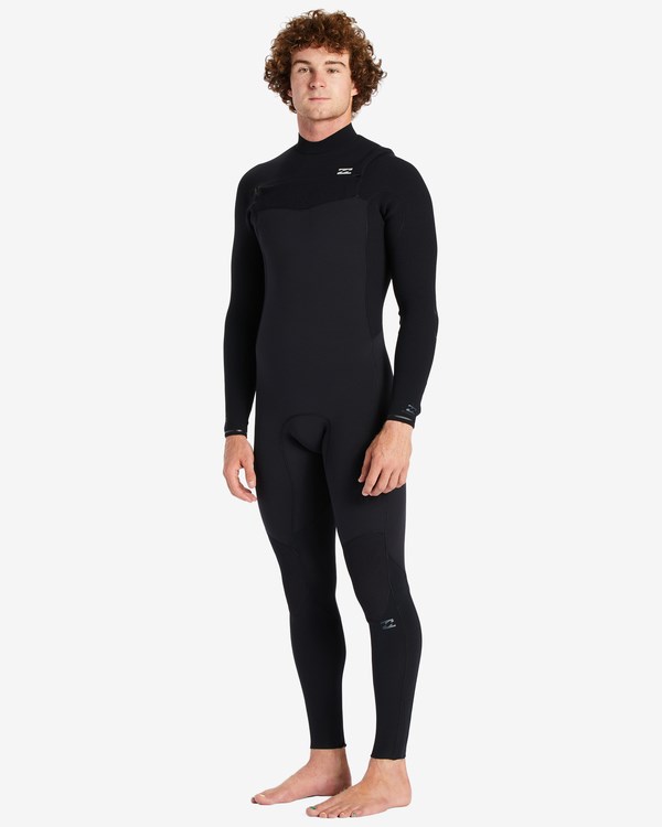 Billabong 3/2 Revolution Chest Zip Full Wetsuit Černé | MGBLRW-703