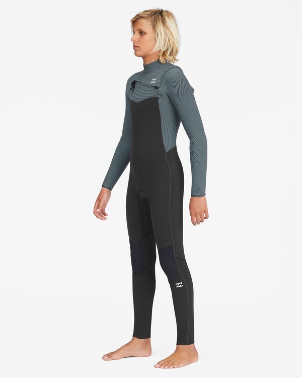 Billabong 3/2 Revolution Chest Zip Full Wetsuit Černé | WDEHYK-840