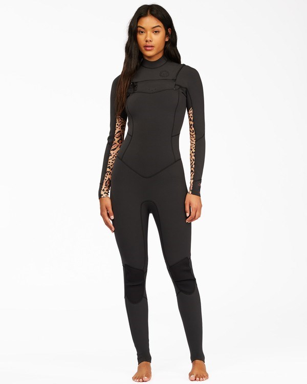 Billabong 3/2 Salty Dayz Chest Zip Full Wetsuit Animal | ZUHXVA-234
