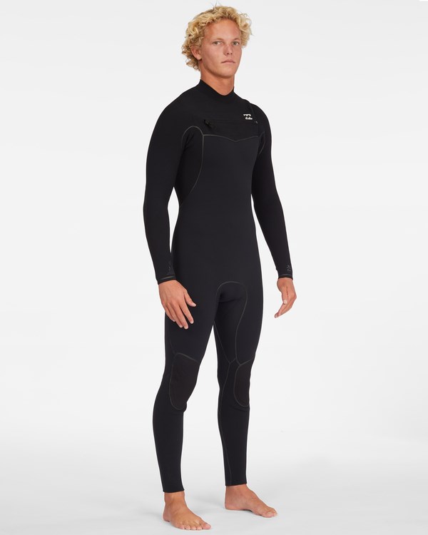 Billabong 4/3 Furnace Chest Zip Full Wetsuit Černé | TXZHSM-641