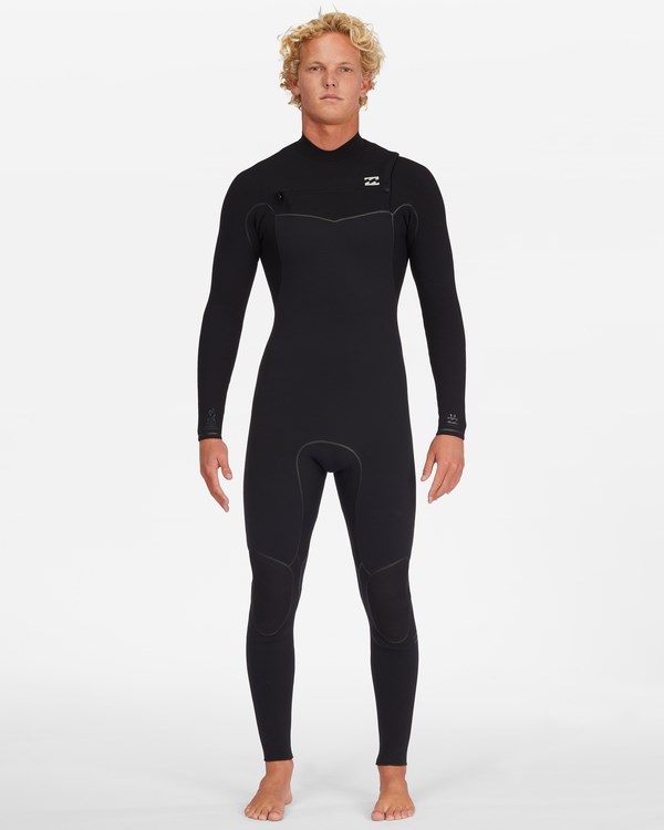 Billabong 4/3 Furnace Chest Zip Full Wetsuit Černé | TXZHSM-641