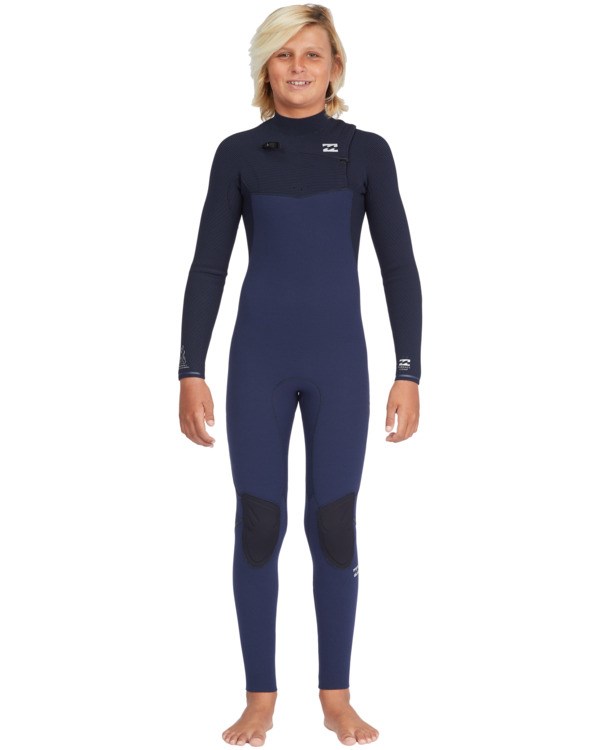 Billabong 4/3 Furnace Comp Chest Zip Full Wetsuit Tmavě Blankyt | BWYSTA-790