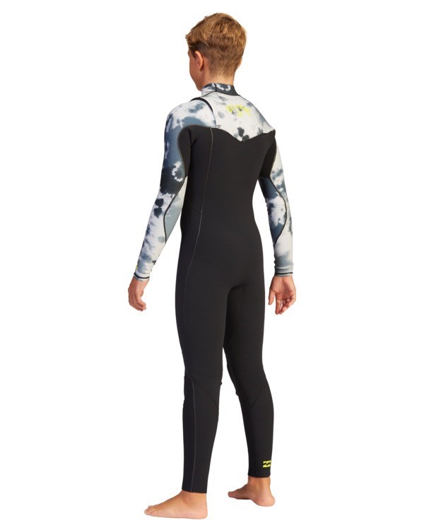 Billabong 4/3 Furnace Comp Chest Zip Full Wetsuit Pro Tie Dye | DXABPE-658