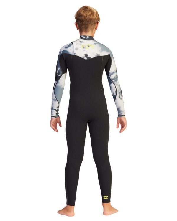 Billabong 4/3 Furnace Comp Chest Zip Full Wetsuit Pro Tie Dye | DXABPE-658