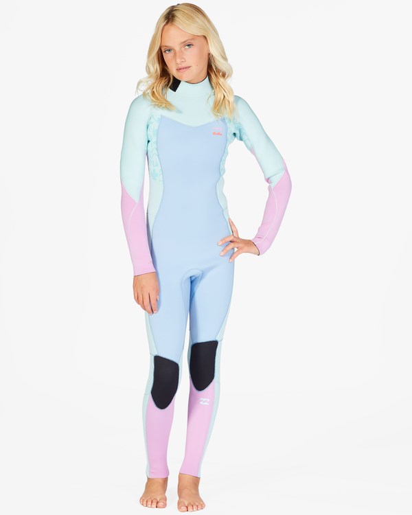 Billabong 4/3 Synergy Back Zip Full Wetsuit Iceberg | XPILNQ-319