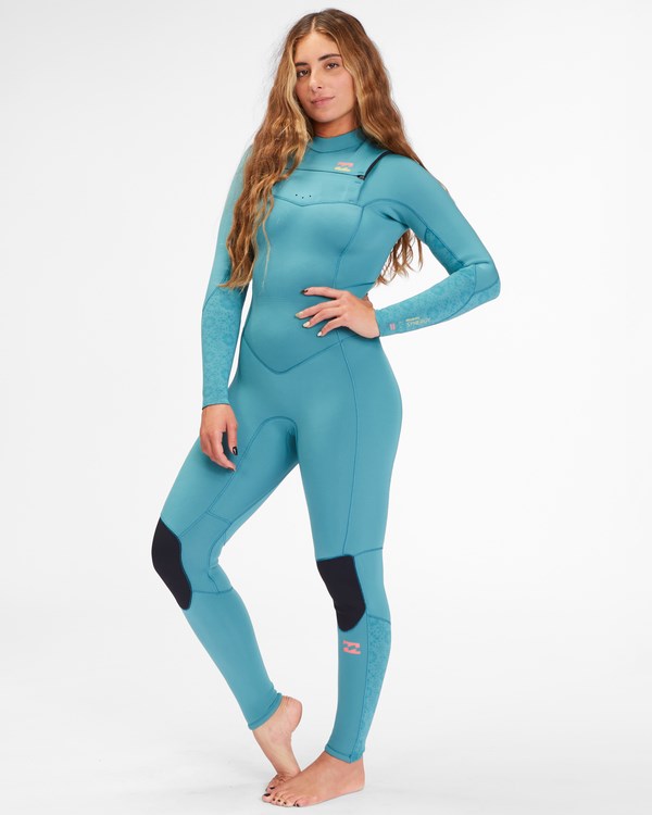 Billabong 4/3 Synergy Chest Zip Full Wetsuit Marine | YUDEBC-827
