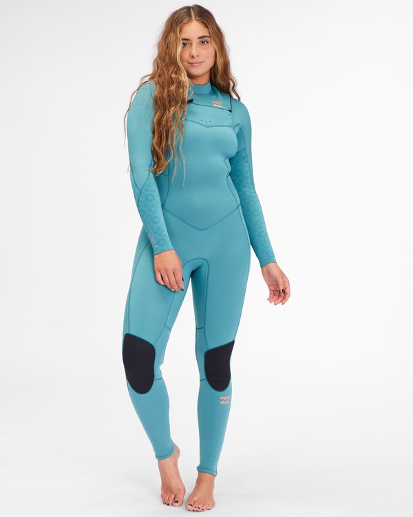 Billabong 4/3 Synergy Chest Zip Full Wetsuit Marine | YUDEBC-827