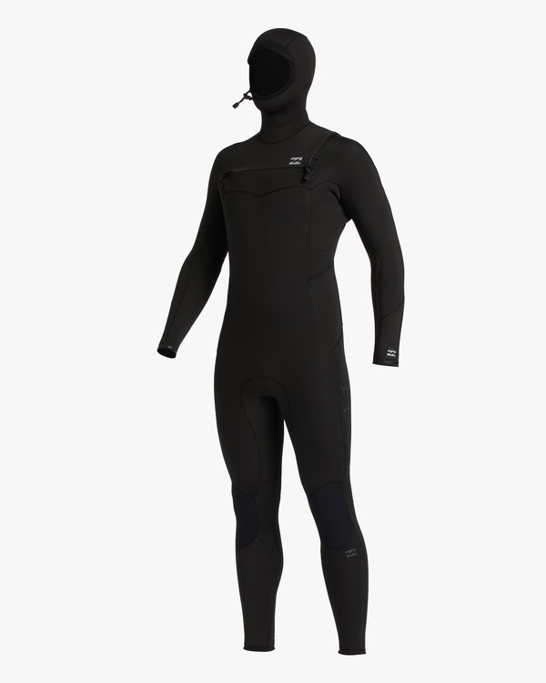 Billabong 5/4 Absolute Chest Zip S Kapucí Wetsuit Černé | LRYTXW-152