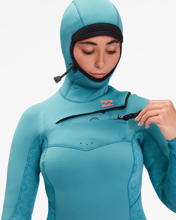 Billabong 5/4 Synergy S Kapucí Chest Zip Full Wetsuit Marine | BSWTPI-187
