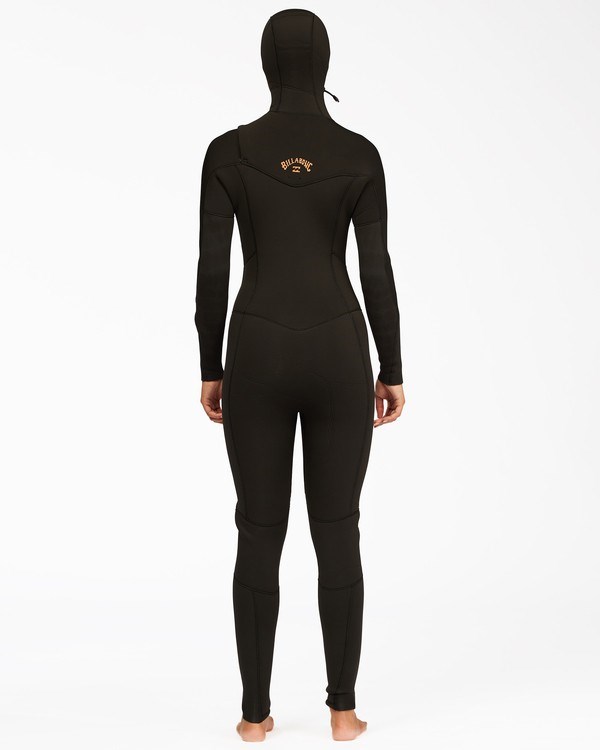 Billabong 5/4 Synergy S Kapucí Chest Zip Full Wetsuit Černé | TULZHB-537