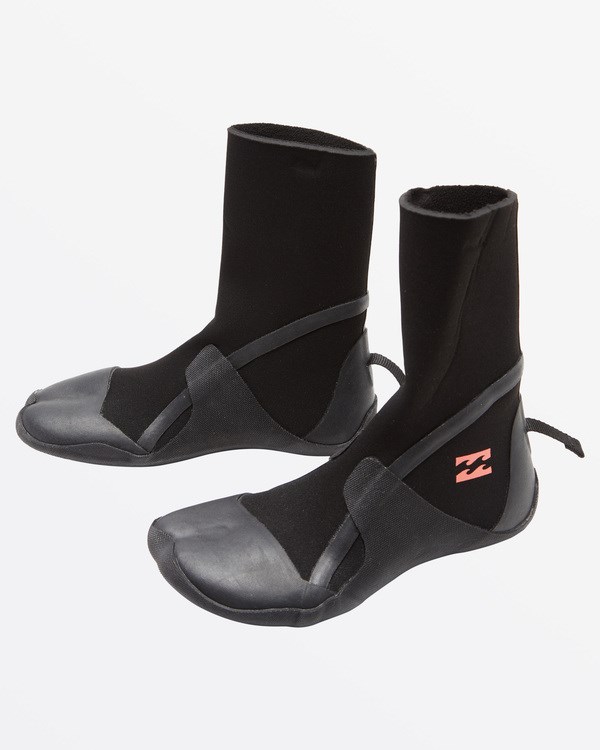 Billabong 5 Synergy Hidden Split Špicí Wetsuit Boots Černé | MIHZFU-072