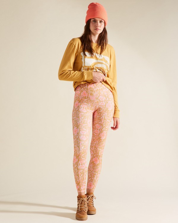 Billabong A/Div Adventure Legging High-Waisted Leggings Růžové | PLSDXU-096