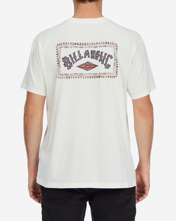 Billabong A/Div Arch Organic Krátké Sleeve T-Shirt Bílé | UGONCL-371