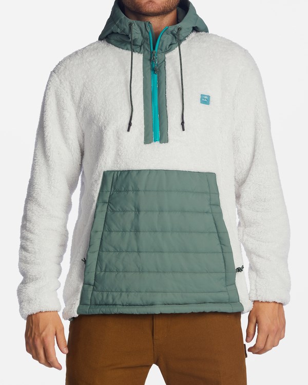 Billabong A/Div Badger S Kapucí Half-Zip Pullover Fog | ETFUQZ-428