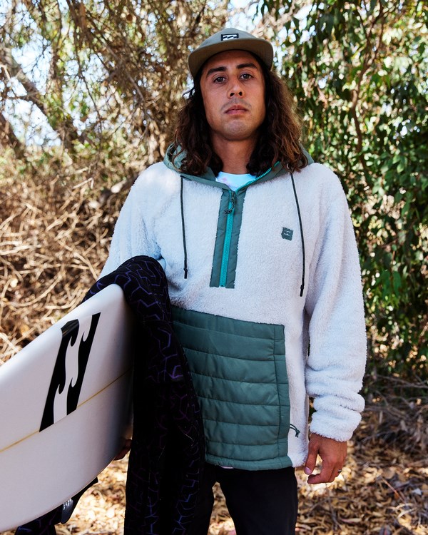 Billabong A/Div Badger S Kapucí Half-Zip Pullover Fog | ETFUQZ-428